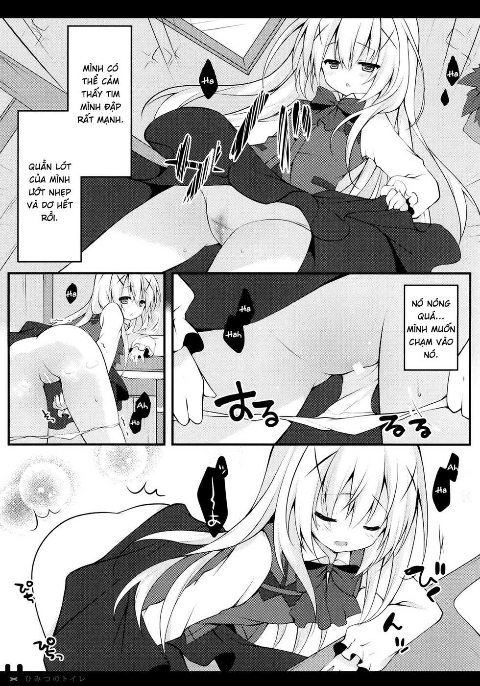 (COMIC1☆9) [Public bath (Izumi Yuhina)] Himitsu no Toire (Gochuumon wa Usagi desu ka?) [Vietnamese Tiếng Việt] [Loli Rules The World] - Page 7