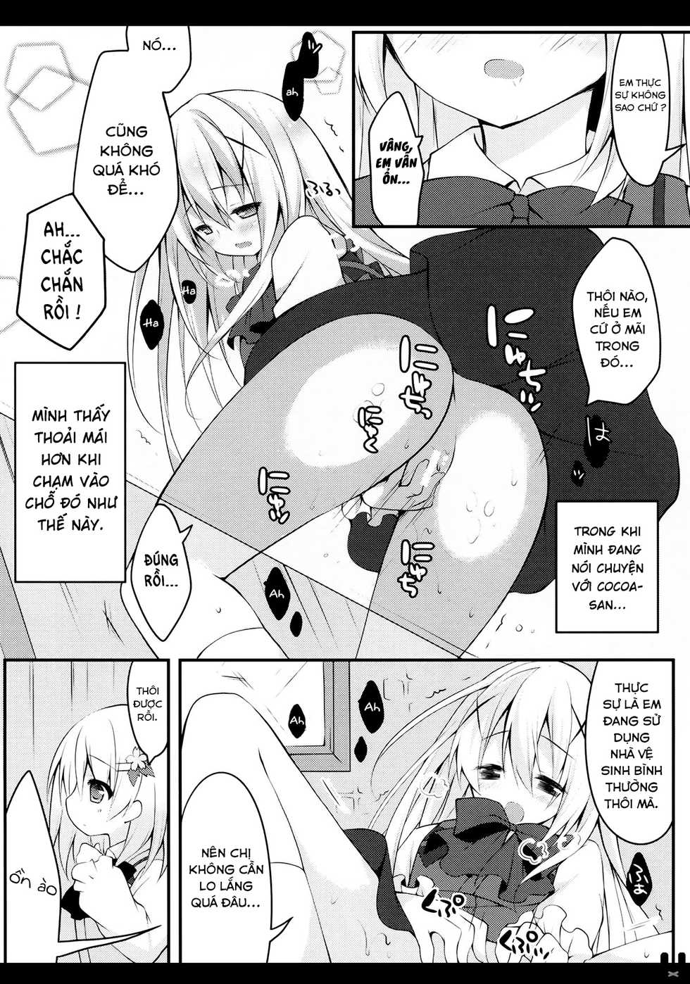 (COMIC1☆9) [Public bath (Izumi Yuhina)] Himitsu no Toire (Gochuumon wa Usagi desu ka?) [Vietnamese Tiếng Việt] [Loli Rules The World] - Page 10