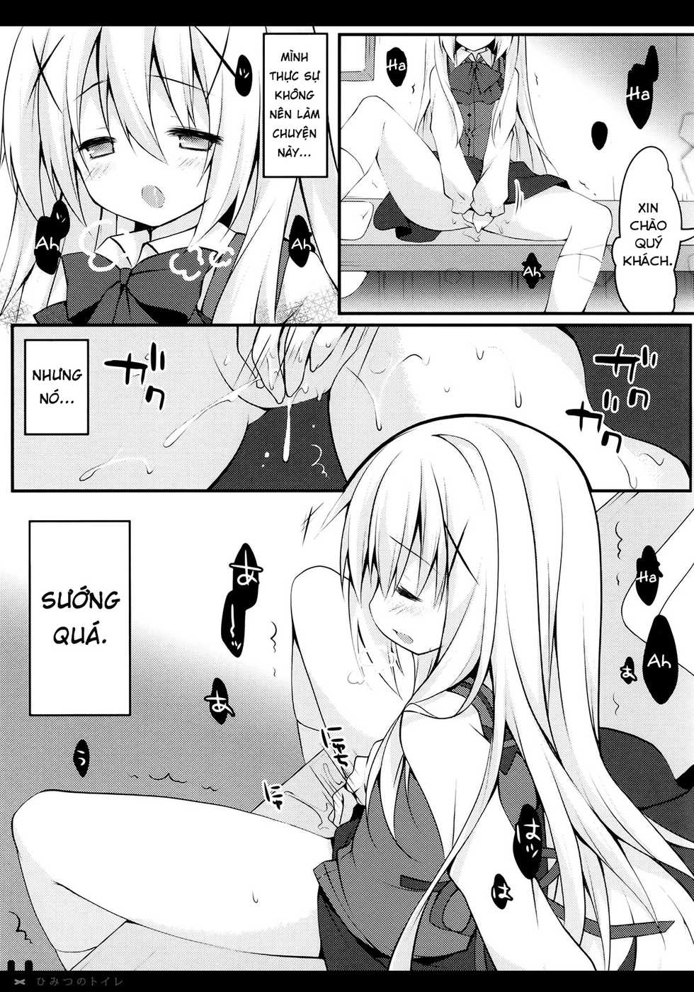 (COMIC1☆9) [Public bath (Izumi Yuhina)] Himitsu no Toire (Gochuumon wa Usagi desu ka?) [Vietnamese Tiếng Việt] [Loli Rules The World] - Page 11