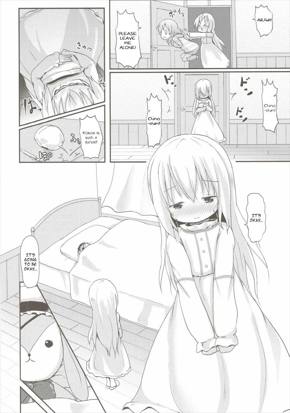 (C90) [Netekuras (Lolisin)] Moshikashite, Chino-chan Onesho Shichatta no?? 2 (Gochuumon wa Usagi desu ka?) [English] - Page 5