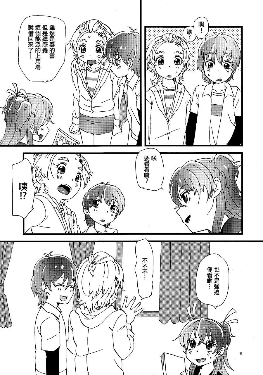 (Rainbow Flavor 9) [Yukirinrin! (Yu)] Koko de Kimenakya Onna ga Star! (Futari wa Precure Splash Star) [Chinese] [大友同好会] - Page 8