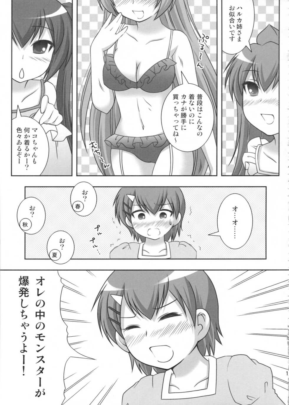 (COMIC1☆2) [Toumei Tsuushin (Hanapin)] Mako-chan no fundoshi (Minami-ke) - Page 10