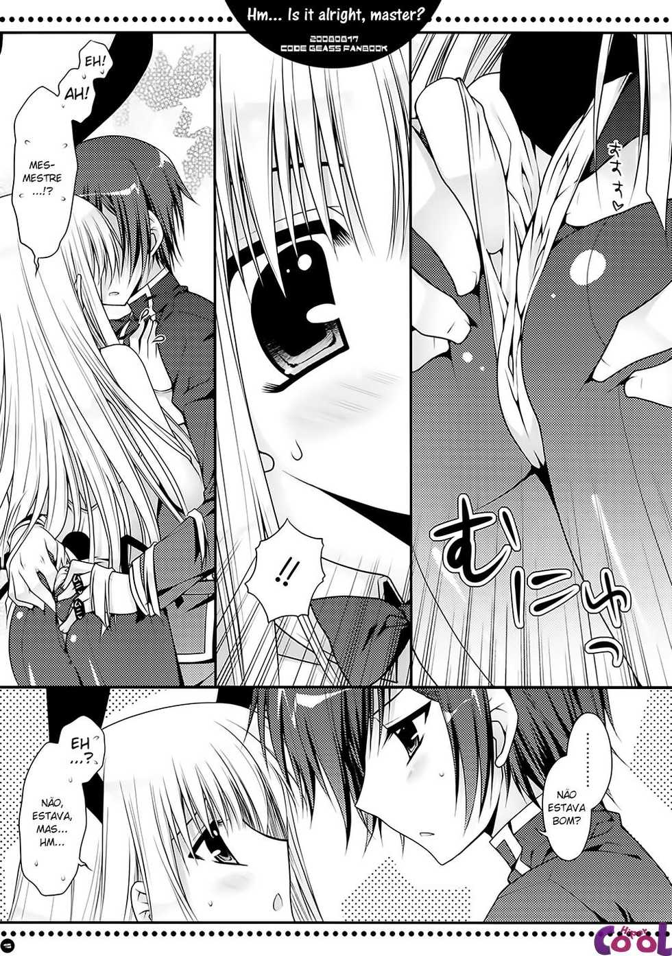 (C74) [PINK (Araiguma)] Anou... korede ii desu ka? Goshujin-sama | Hm... Is it alright, Master? (Code Geass: Lelouch of the Rebellion) [Portuguese-BR] {Hiper.cooL} - Page 14