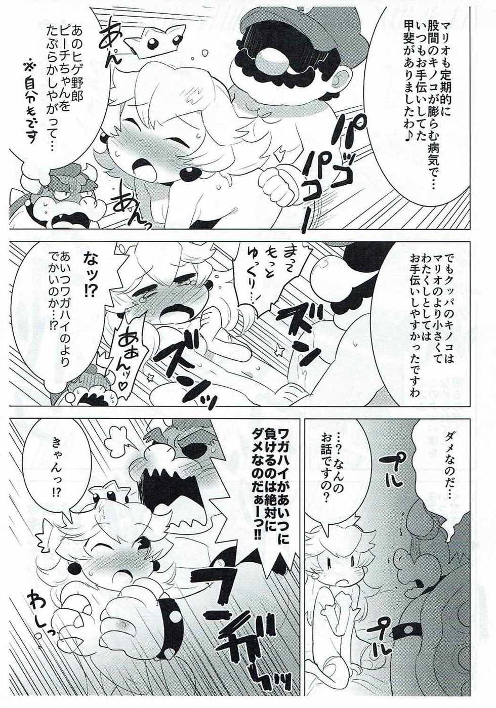 (Kemoket 4) [ryusuke works (Nagareboshi Purin)] PRINCESS LESSON (Super Mario Brothers) - Page 15