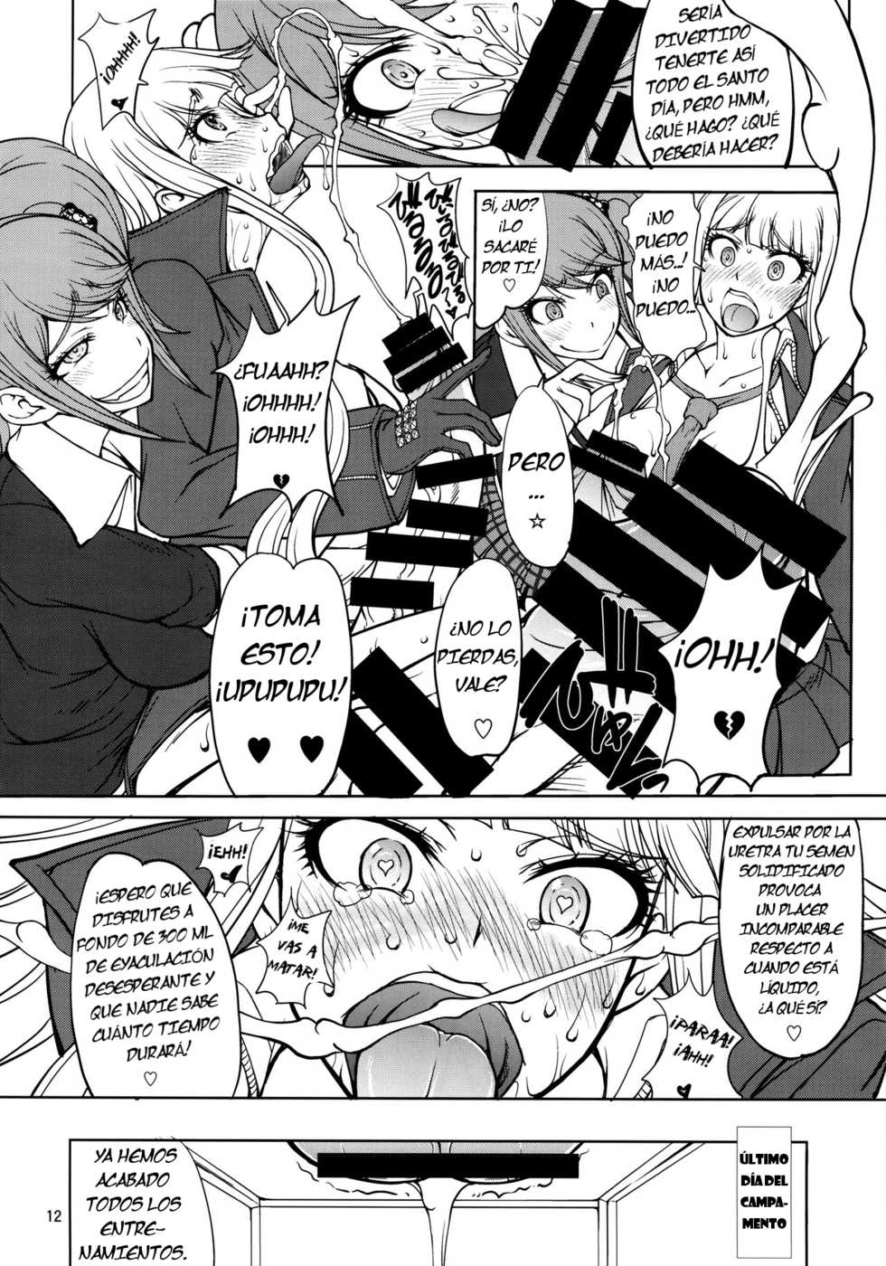 (Futaket 10) [Majimadou (Matou)] Enoshima-sensei no DOKKIDOKI Chouzetsubouteki Shasei Gasshuku (Danganronpa) [Spanish] - Page 11