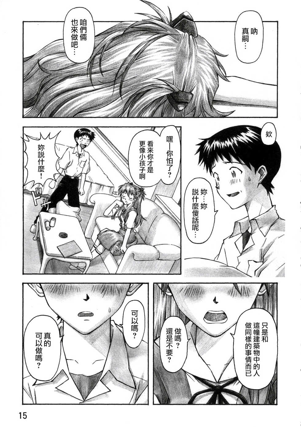 (C67) [TENGU NO TSUZURA (Kuro Tengu)] Asuka Trial (Neon Genesis Evangelion) [Chinese] [surely個人漢化] - Page 14