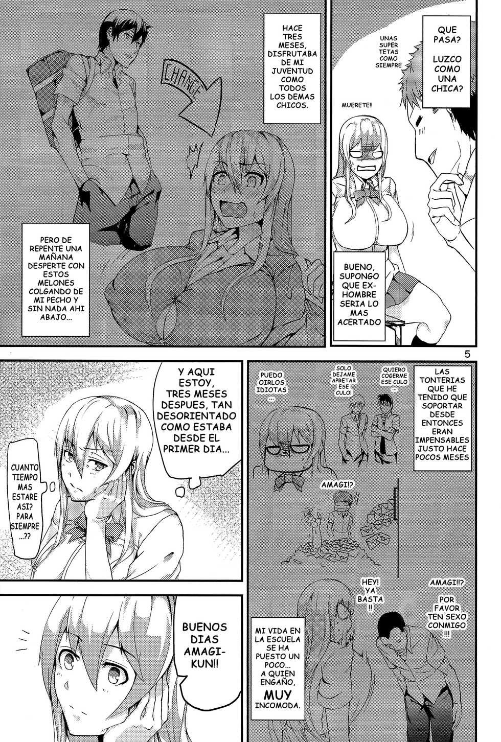 (C86) [Wakuseiburo (cup-chan)] TS Musume Kodama-chan to Asobou | Let’s play with TS girl Kodama-chan! [Spanish] - Page 4