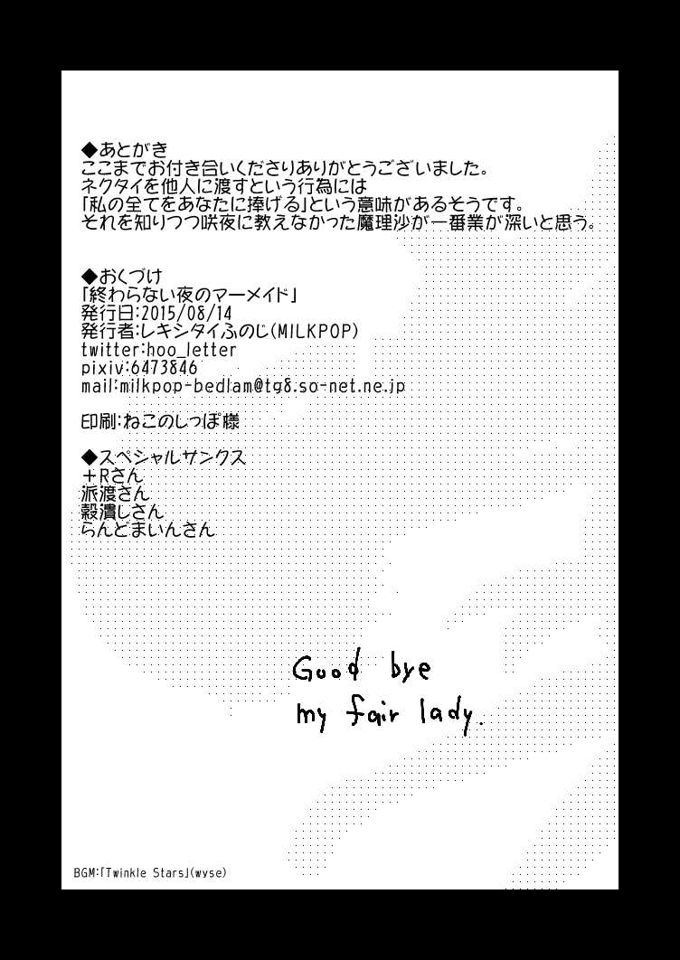 [MILKPOP (Rekisitaihoonoji)] Owara nai Yoru no Mermaid (Touhou Project) [Digital] - Page 32