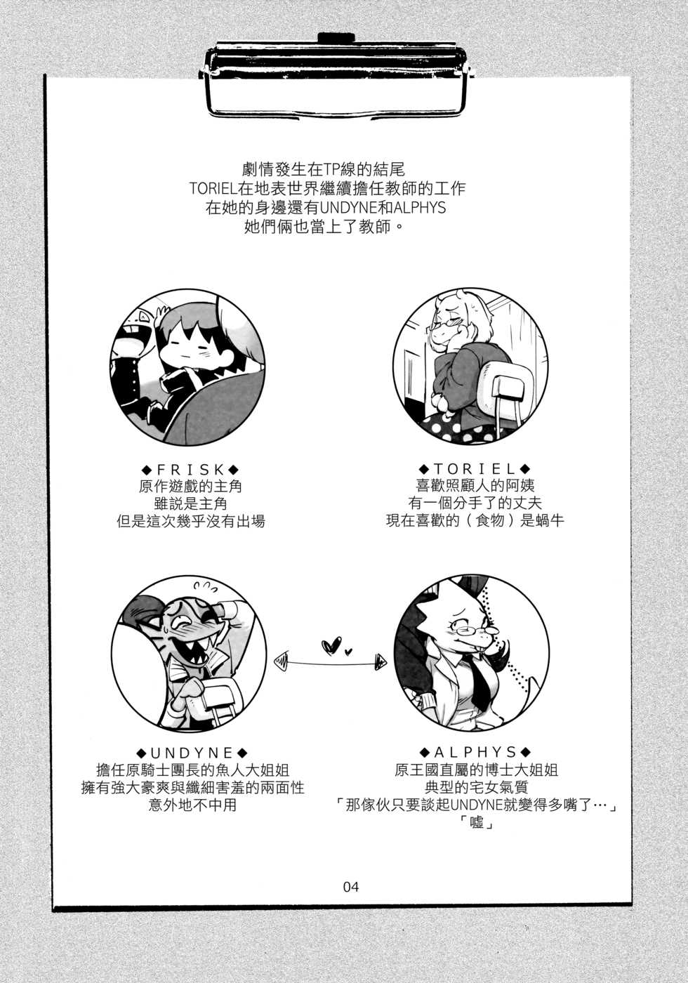 (Minna no Ketsui) [Nambokuya (Namboku)] Oshiete TORIEL-sensei (Undertale) [Chinese] [沒有漢化] - Page 5
