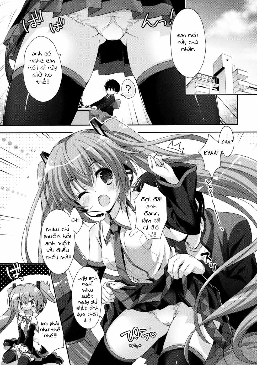(COMIC1☆11) [Kaiyuu Kikaku (Suzui Narumi)] Miku-san ga 10 Shuunen ni Iroiro Omoidashi Tari Suru Ohanashi (VOCALOID) [Vietnamese Tiếng Việt] [NTR Victory Team] - Page 4