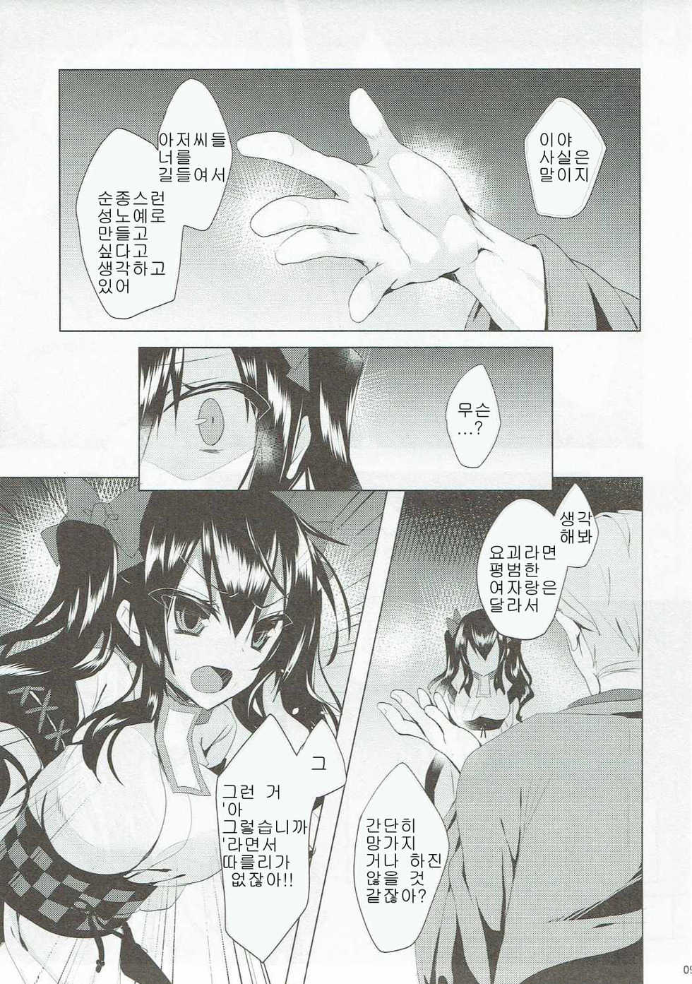 (Reitaisai 14) [NERCO (Koikawa Minoru)] Hatate-chan Shiiku Nikki (Touhou Project) [Korean] - Page 8