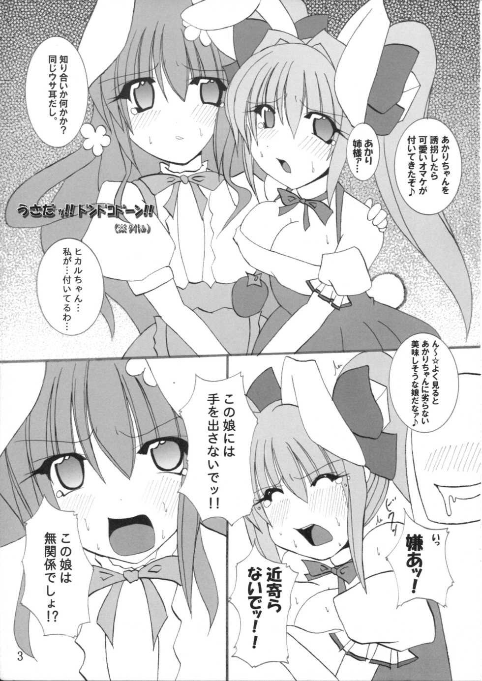 (C67) [PEACHBOOKS Hachinohe-ten (Upi Cecile)] Momo Iro Chaser (Di Gi Charat) - Page 4