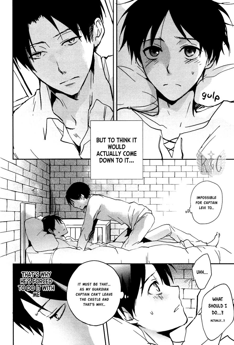 (C84) [Yinghua (sinba)] Aishiterutte Iwanakya Korosu | If you don’t tell me you love me I’ll kill you (Shingeki no Kyojin) [English] {K&C} - Page 6