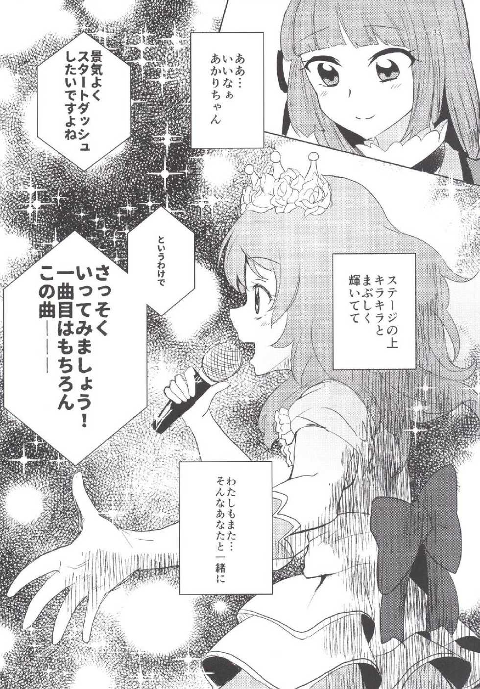 (Geinoujin wa Card ga Inochi! 10) [Ugokuna pharmacy θ (ababari)] Still in love (Aikatsu!) - Page 33