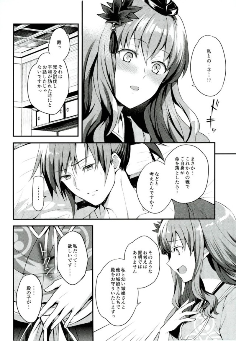 (Shiromusume Musou 5) [allo (Nagashiro Rouge)] Hoshigari Musume. (Oshiro Project ~CASTLE DEFENSE~) - Page 5