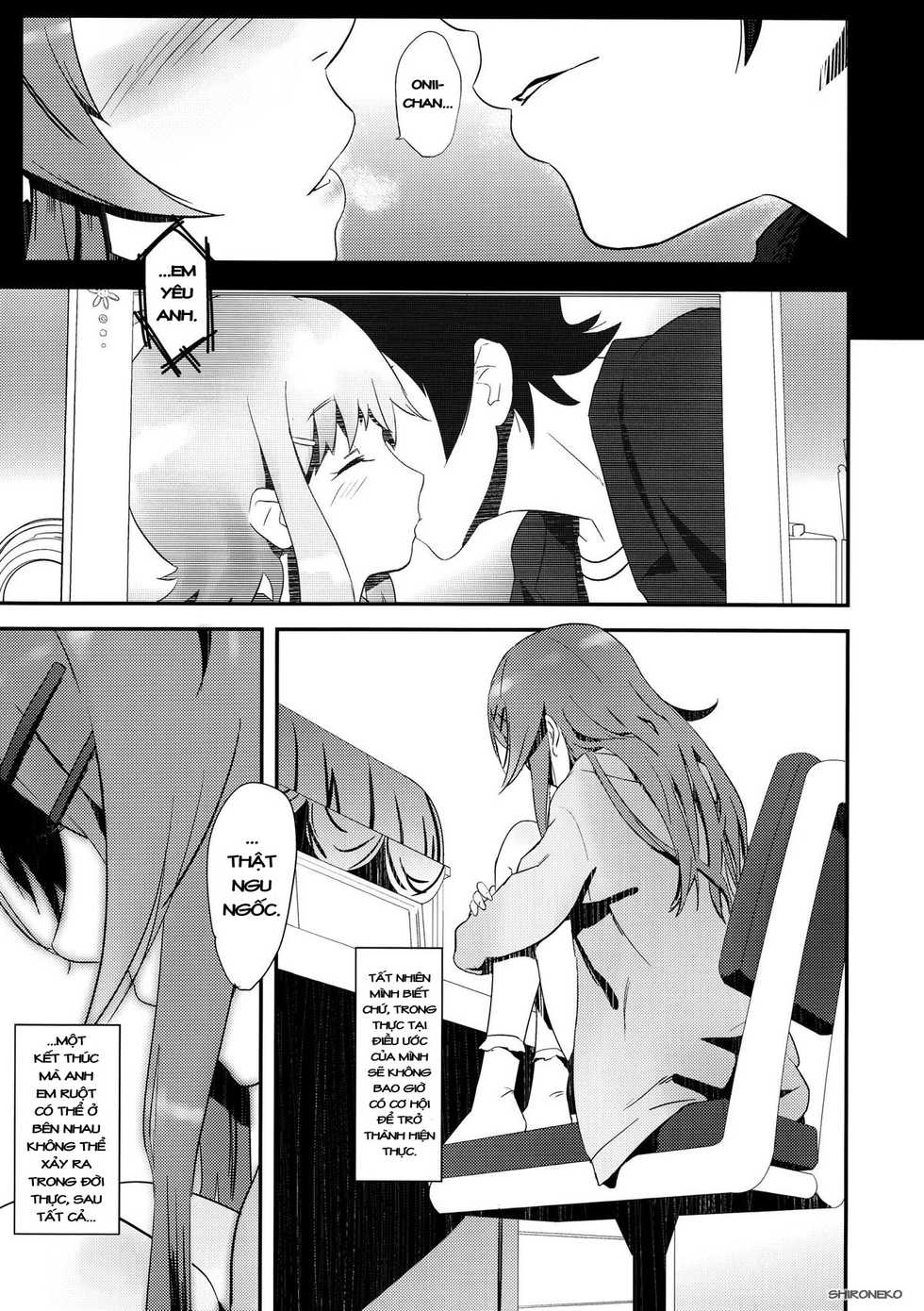 (C79) [Ajisaidenden (Kawakami Rokkaku, Takanashi Rei)] KIRINO NEVER SURRENDER (Ore no Imouto ga Konna ni Kawaii Wake ga Nai) [Vietnamese Tiếng Việt] [Shironeko Shiraori] - Page 10