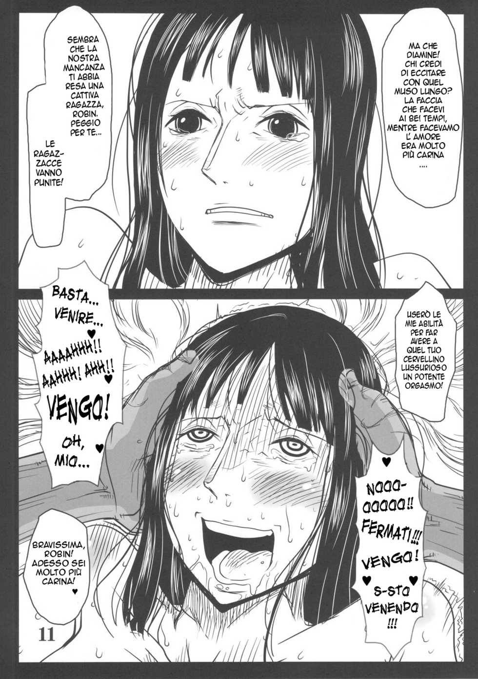 (C78) [8graphica (Yoshitama Ichirou)] Metabolism OP Kyonyuu Kyoshiri Shoufu Nico Robin no Keshi Tai Kako (One Piece) [Italian] [IcyPolarGuy] - Page 10
