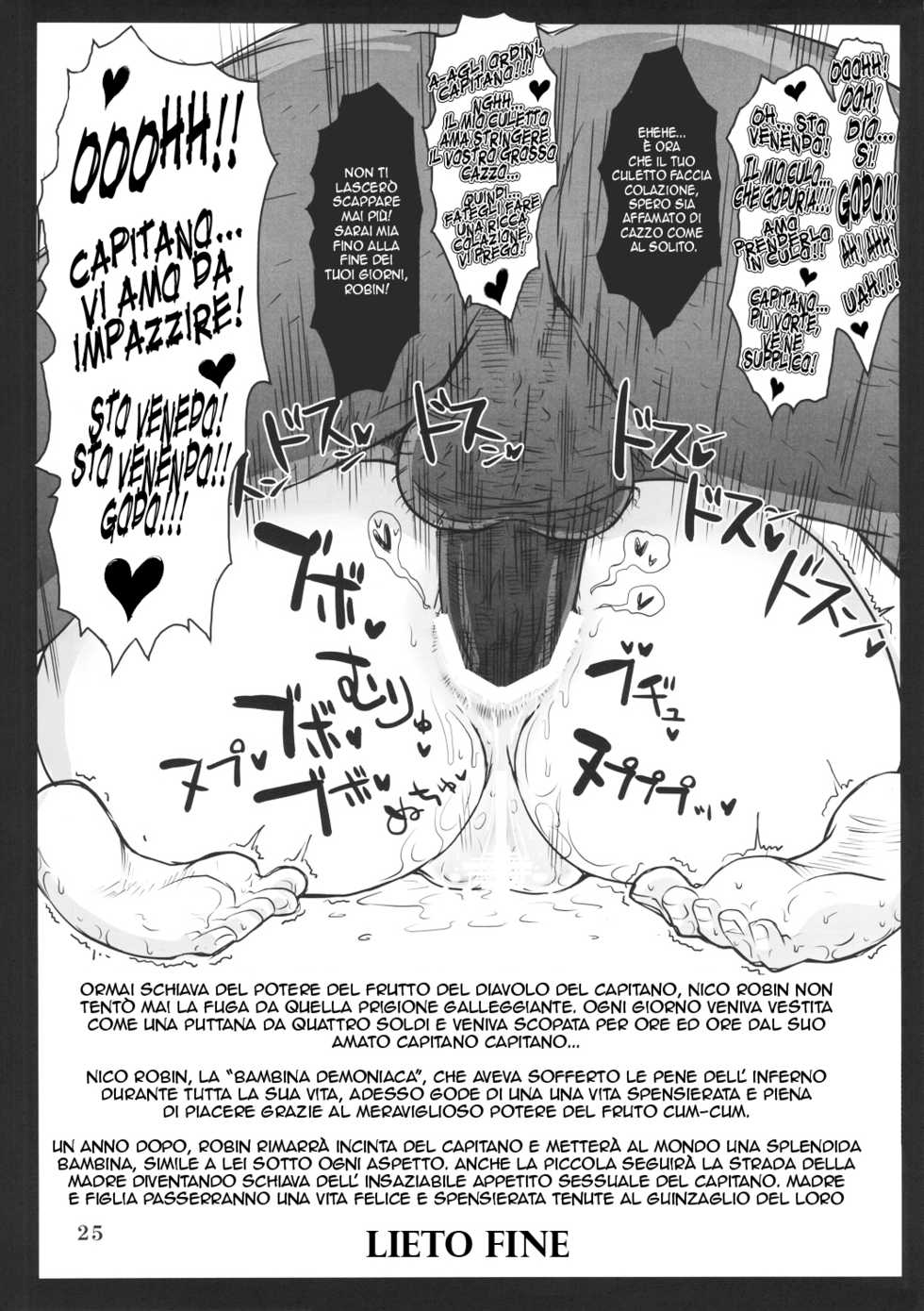 (C78) [8graphica (Yoshitama Ichirou)] Metabolism OP Kyonyuu Kyoshiri Shoufu Nico Robin no Keshi Tai Kako (One Piece) [Italian] [IcyPolarGuy] - Page 24