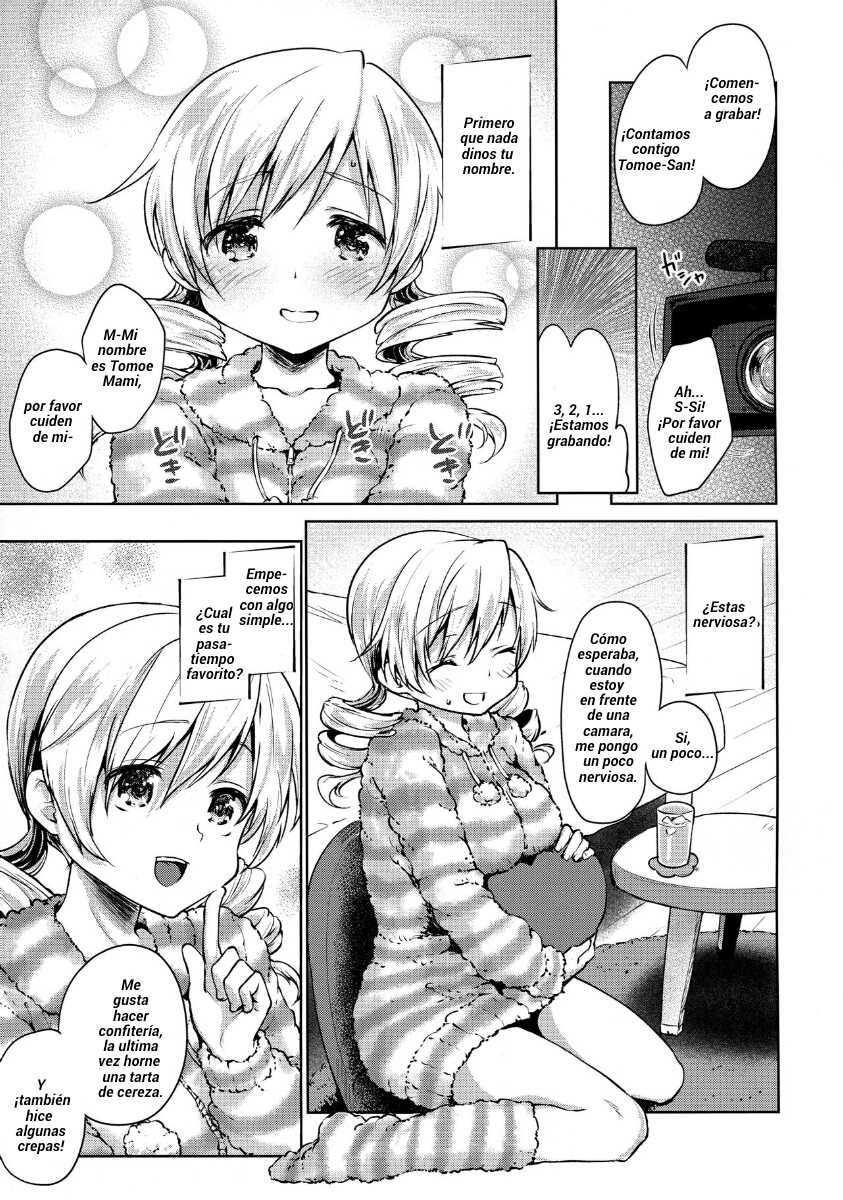 (C91) [Kaze no Gotoku! (Fubuki Poni, Fujutsushi)] Tomoe Mami Kaikan! Chijoku no Cosplay Interview | La embarazosa entrevista de Tomoe Mami con un cosplay deleitable (Puella Magi Madoka Magica) [Spanish] [R&L Love No Fansub] - Page 7