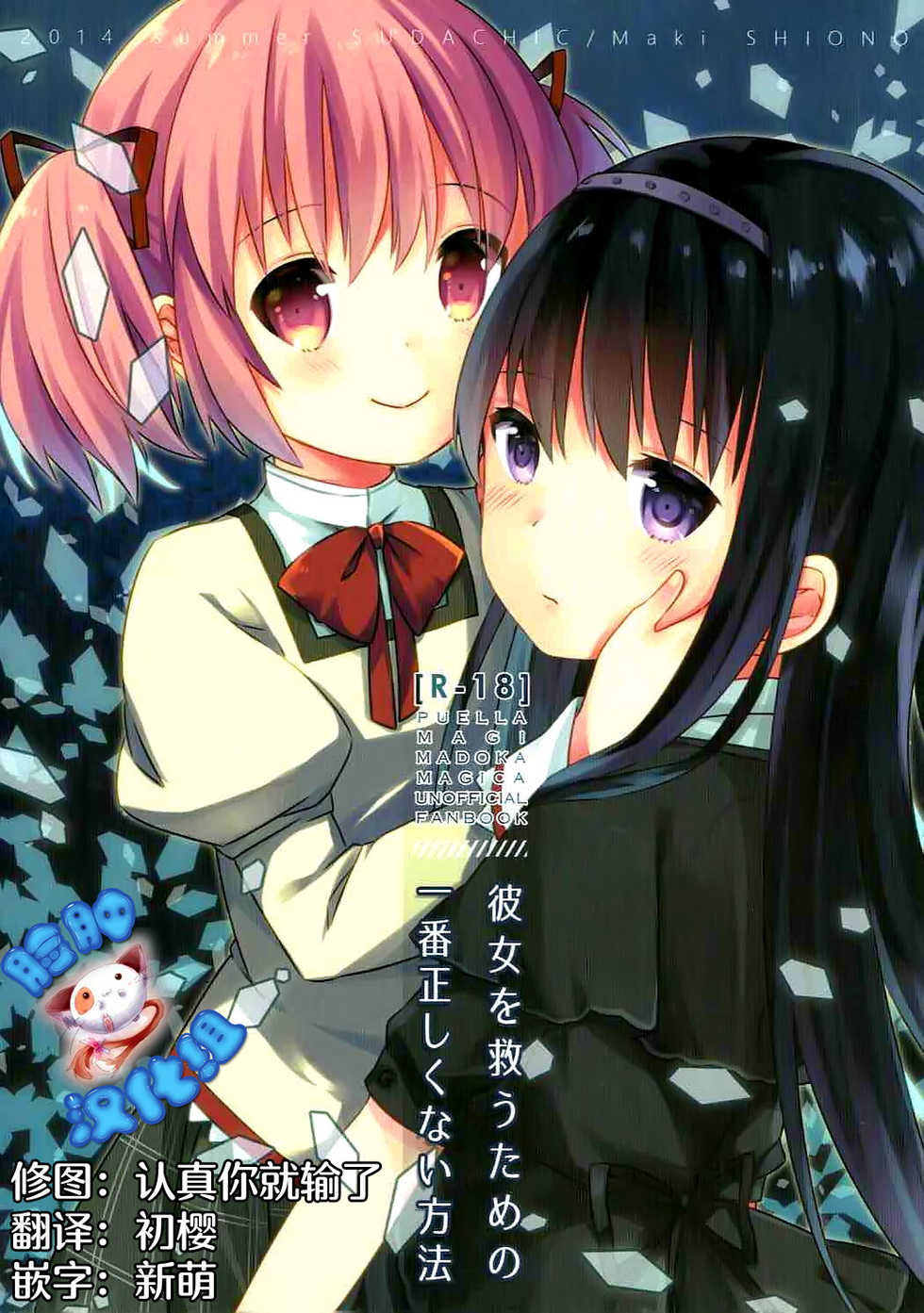 (C86) [Sudachic (Shiono Maki)] Kanojo o Sukuu Tame no Ichiban Tadashikunai Houhou (Puella Magi Madoka Magica) [Chinese] [脸肿汉化组] - Page 1