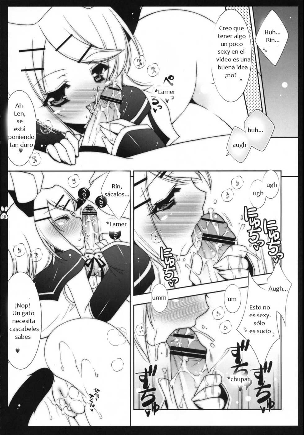 (COMIC1☆2) [Shigunyan, Soyoking (Shigunyan, Soyoki)] Nyan Nyan Daisakusen (VOCALOID) [Spanish] [RazorRain] - Page 16