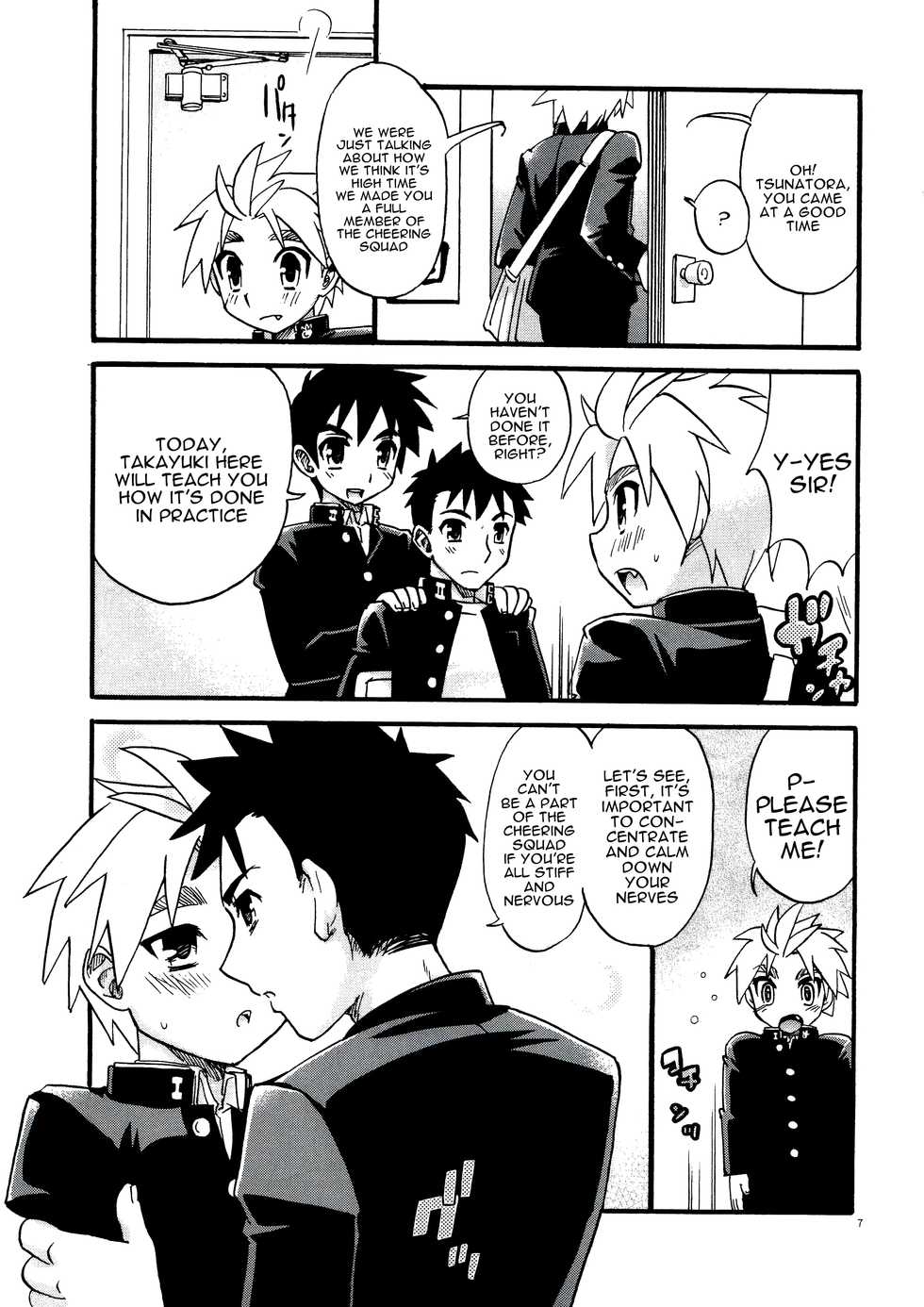 (C71) [Yama Momo Kajitsu (Tachibana Momoya)] Cheer Boy Ichinen-sei | Cheer Boy Freshman [English] [alparslan] - Page 6