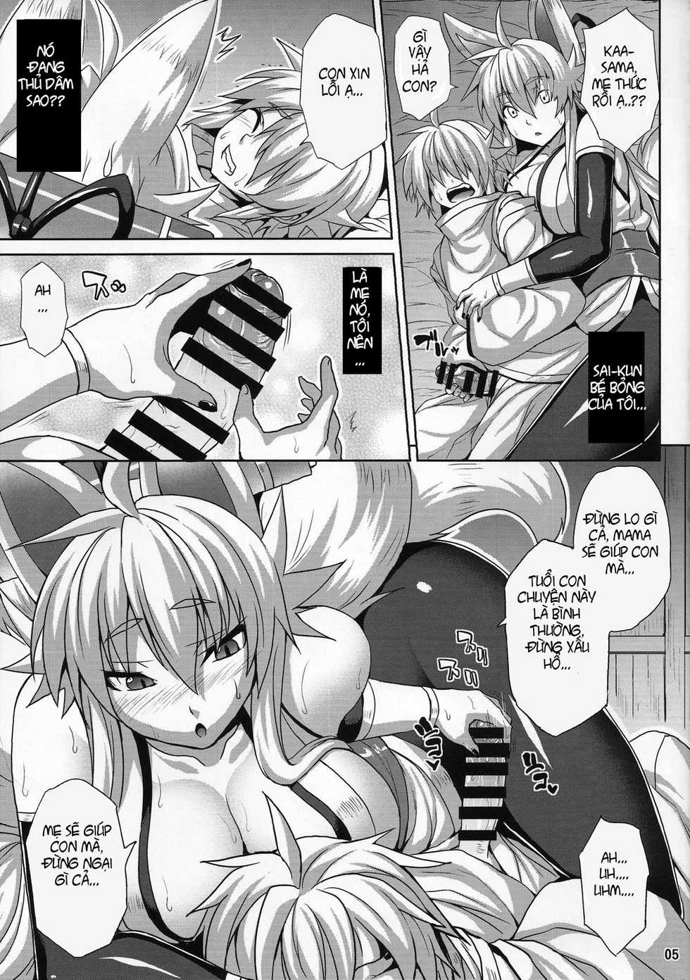 (C87) [Nounai Ekijiru (Somejima)] Konjuu Inkyo Kurashi (Shinrabansho) [Vietnamese Tiếng Việt] [lamhoang0708] - Page 4