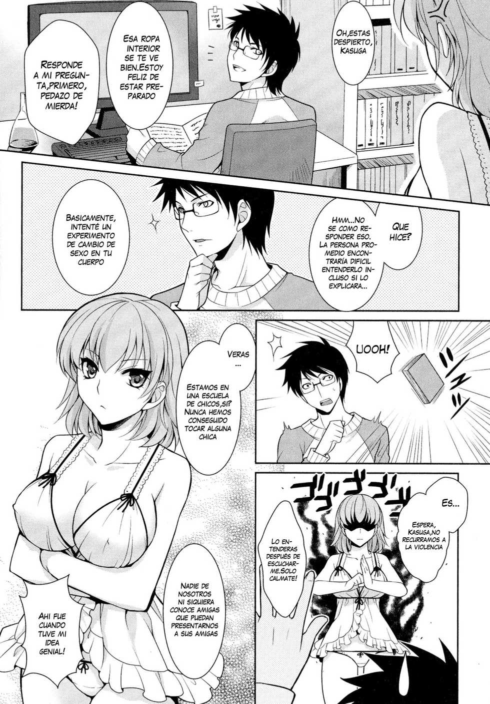 [Kujou Shirei] Toriko | Prisoner (Nyotaika Dynamites!) [Spanish] [VarKatzas666] [Decensored] - Page 2