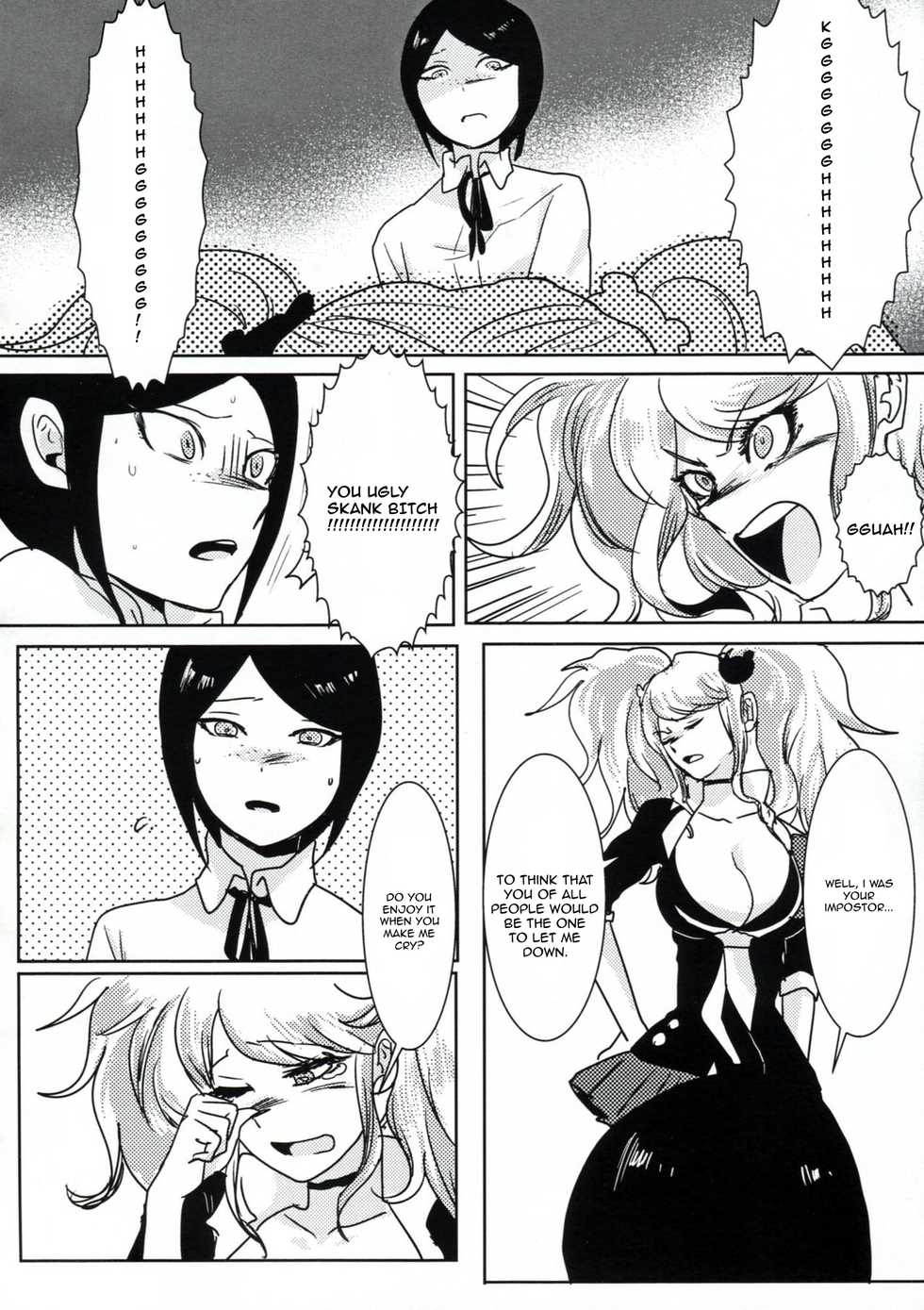 (Gakuen Trial) [Hanaji (Douman Ao)] Psycho x Fake (Danganronpa) [English] [Amamiami-kun] - Page 5