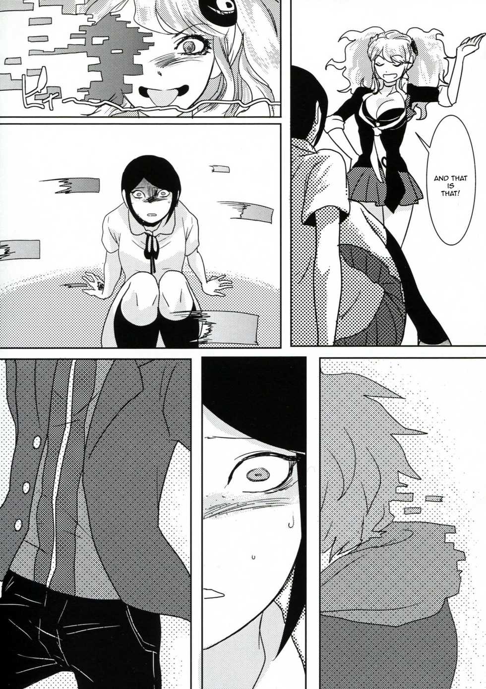(Gakuen Trial) [Hanaji (Douman Ao)] Psycho x Fake (Danganronpa) [English] [Amamiami-kun] - Page 8