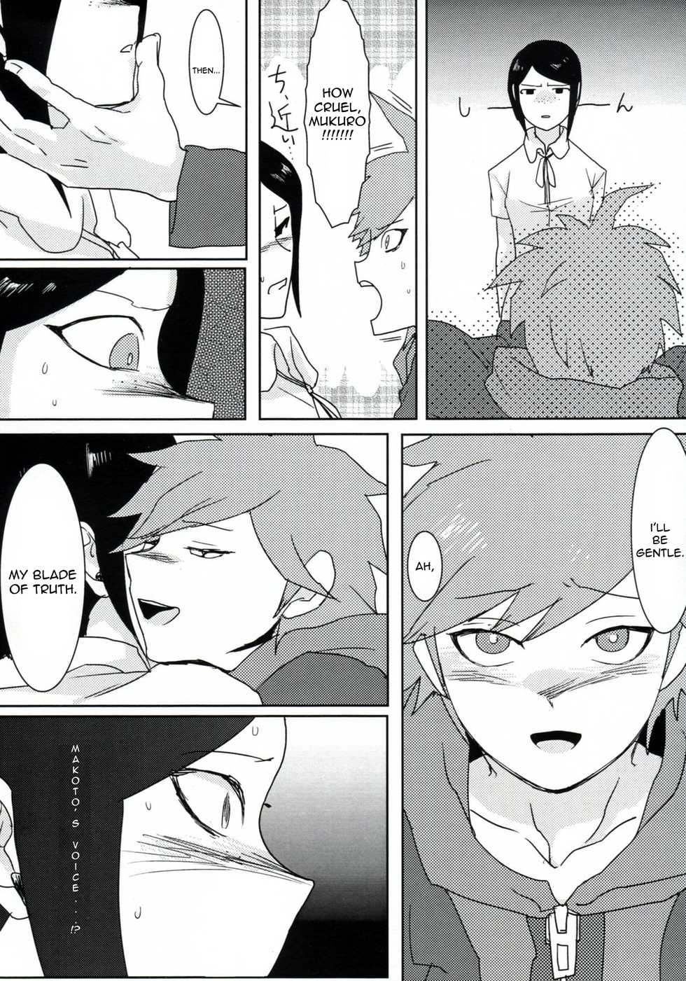 (Gakuen Trial) [Hanaji (Douman Ao)] Psycho x Fake (Danganronpa) [English] [Amamiami-kun] - Page 11