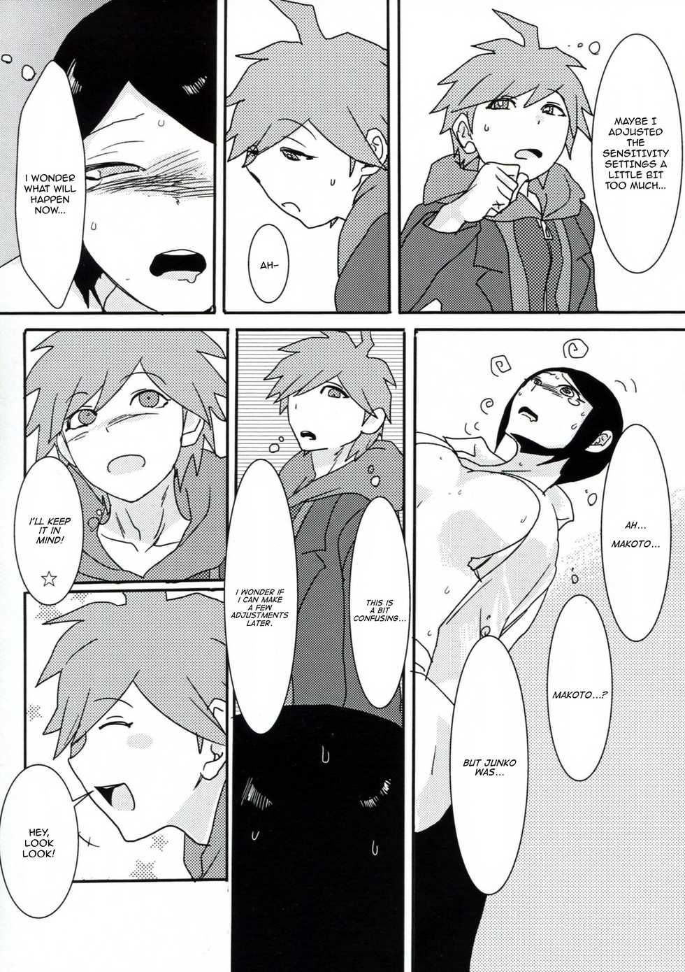 (Gakuen Trial) [Hanaji (Douman Ao)] Psycho x Fake (Danganronpa) [English] [Amamiami-kun] - Page 16