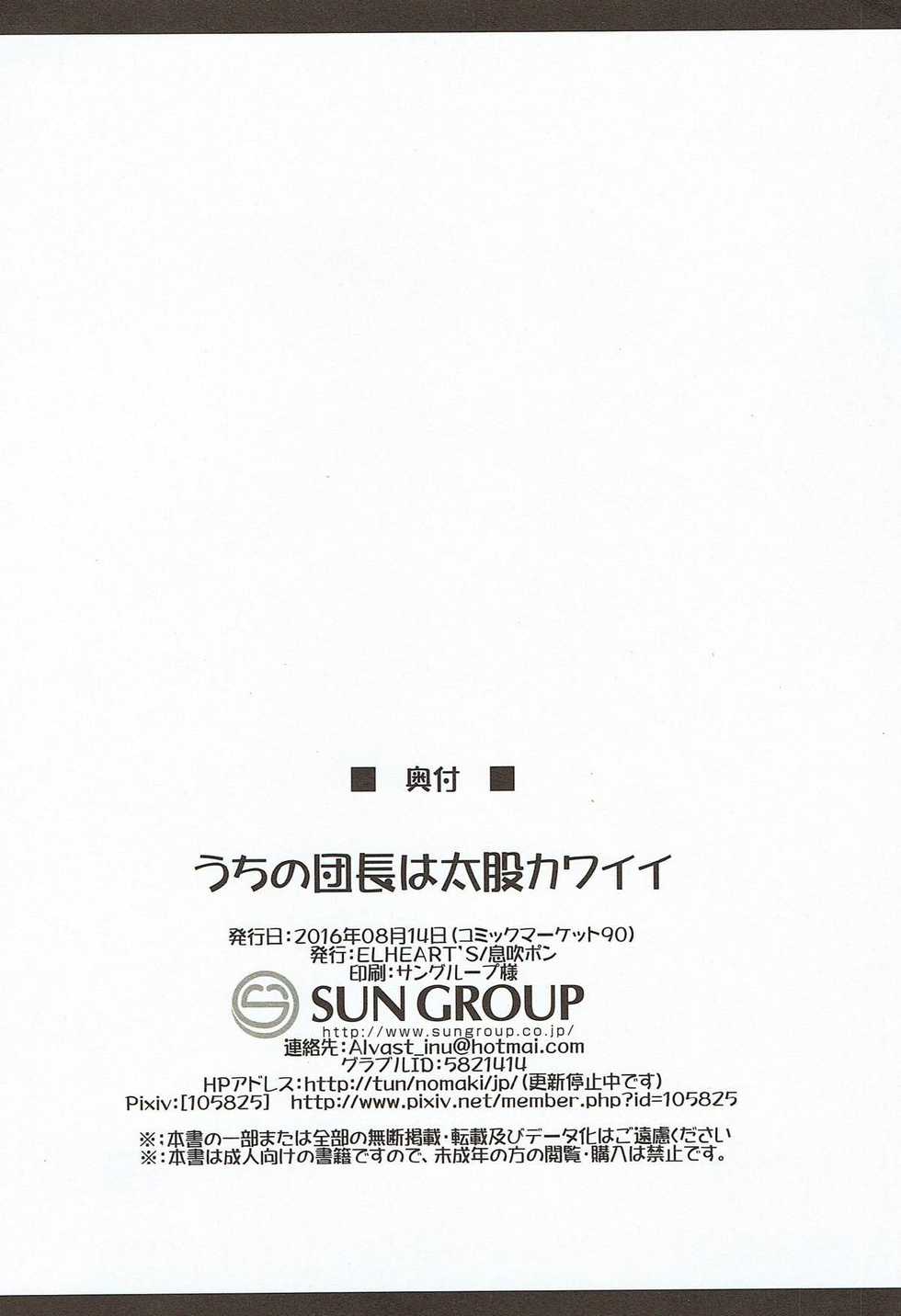 (C90) [ELHEART'S (Ibuki Pon)] Uchi no  Danchou wa Futomomo Kawaii (Granblue Fantasy) - Page 12