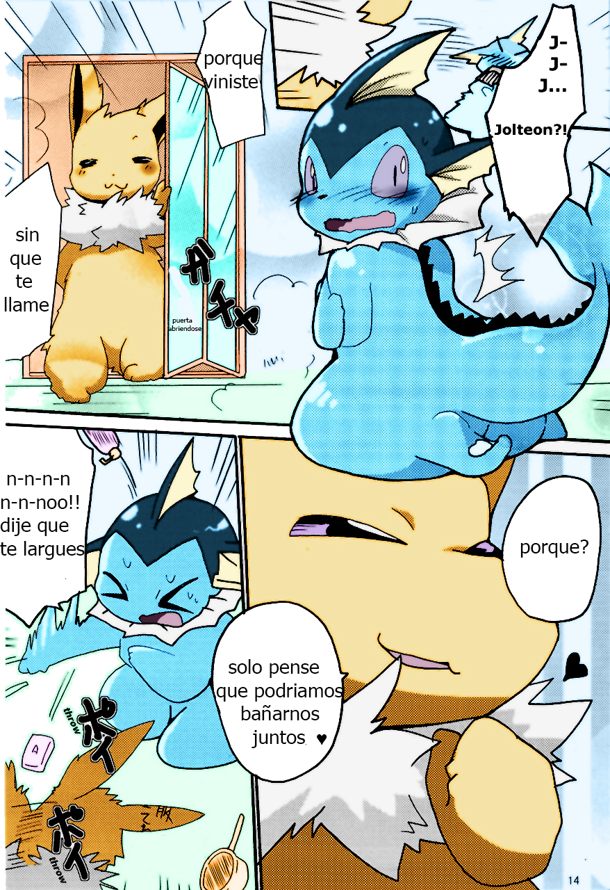 [Azuma Minatu] plan epico para un baño emocionante! (Pokémon) [spanish] [Colorized] - Page 9