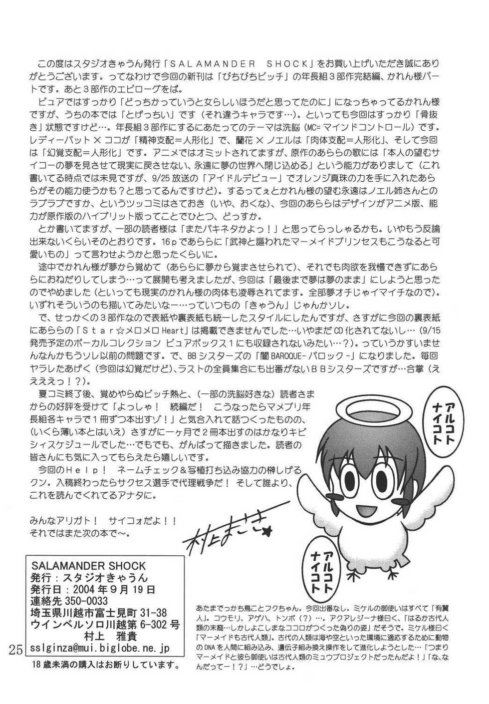 (SC25) [Studio Kyawn (Murakami Masaki)] SALAMANDER SHOCK (Mermaid Melody Pichi Pichi Pitch) - Page 24