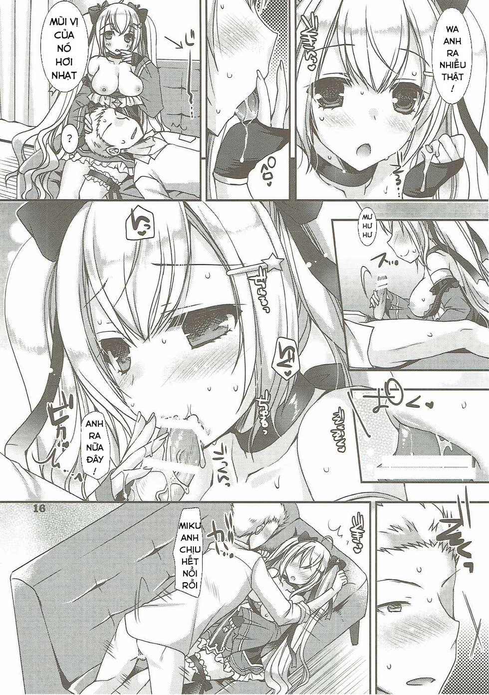 (C91) [Dennou Fuyu Mikan (Ueda Rieko)] Ride on Shooting Star (VOCALOID) [Vietnamese Tiếng Việt] [NTR Victory Team] - Page 15