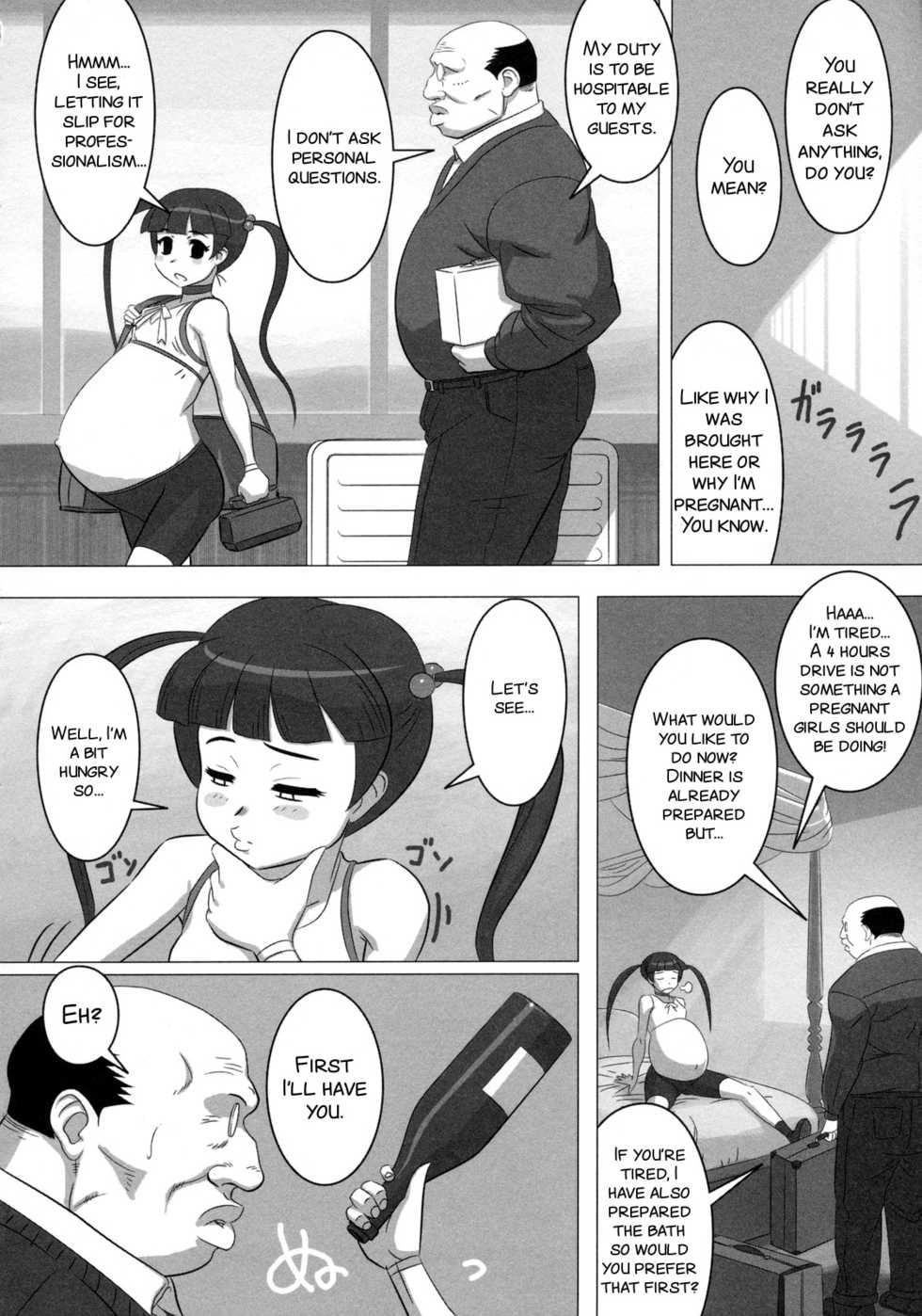 [Tensei-Kun] Kyoubou Ninshin Monster VS Houkei Chuunen | Brutal pregnant monster vs phimosed geezer (MOMOPAN 15) [English] [SMDC] - Page 4