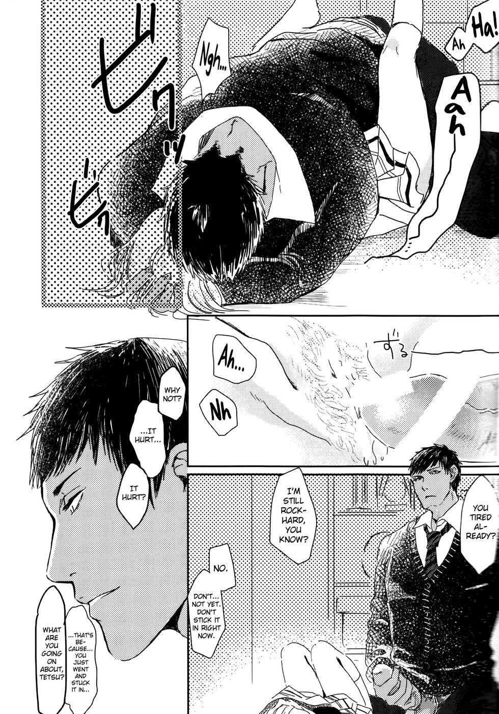 (Bluish Black4) [Kinari (Macchuu)] Ore to Tetsu no xxx na Kuse (Kuroko no Basuke) [English] [biribiri] - Page 7
