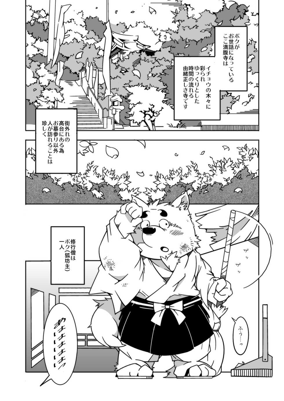 (Shinshun Kemoket) [Deresuke Syuppan (Heppoko Taro)] Tantan Tanuki no o Tamairi - Page 3