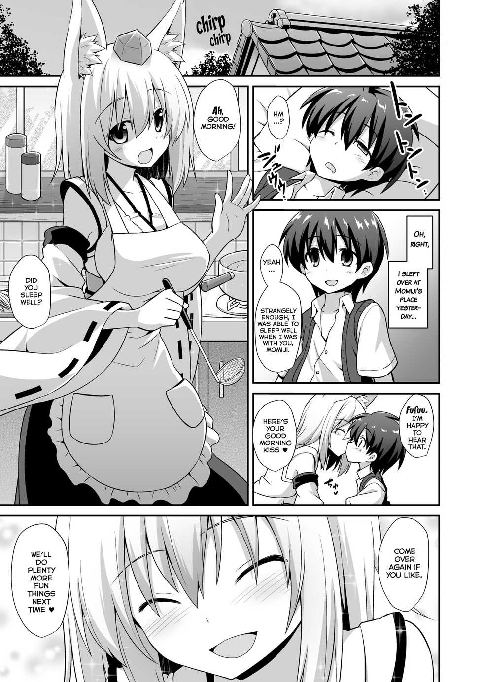 [Akuten Soushin (Kokutou Nikke)] Momiji Onee-chan to Himitsu no Otomari Ecchi | Secret Sleepover Sex With Big Sis Momiji (Touhou Project) [English] [Digital] - Page 28