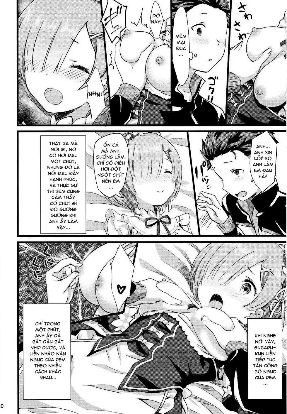 (C91) [Kamikire Basami (Yasuyuki)] Oni no Shoujo (Re:Zero kara Hajimeru Isekai Seikatsu) [Vietnamese Tiếng Việt] [Dantalian] - Page 19