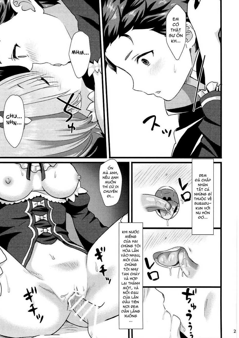 (C91) [Kamikire Basami (Yasuyuki)] Oni no Shoujo (Re:Zero kara Hajimeru Isekai Seikatsu) [Vietnamese Tiếng Việt] [Dantalian] - Page 24