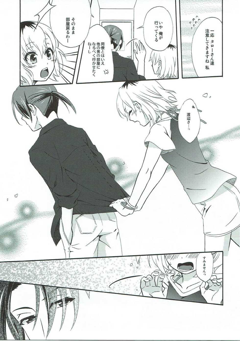 (C92) [Kiji Nabe to Kitsune Don (Koorogi)] Location Hunting Night (SHIROBAKO) - Page 8