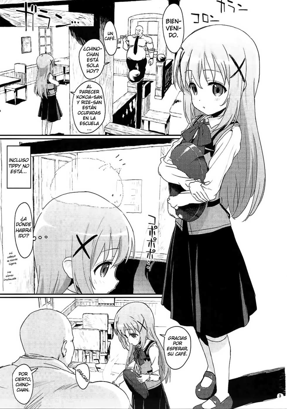 (C90) [2nd color (Typehatena)] Saimin nante Kakaru Wake Naijanaidesuka | La hipnosis no funciona, ¿cierto? (Gochuumon wa Usagi desu ka?) [Spanish] - Page 2