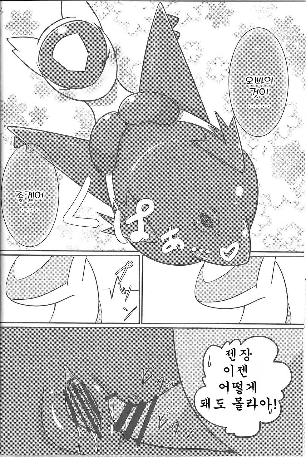 (C87) [Kajigurumi (Kajiura)] Fushigina Okurimono | 이상한 선물 (Pokémon) [Korean] [호접몽] - Page 13