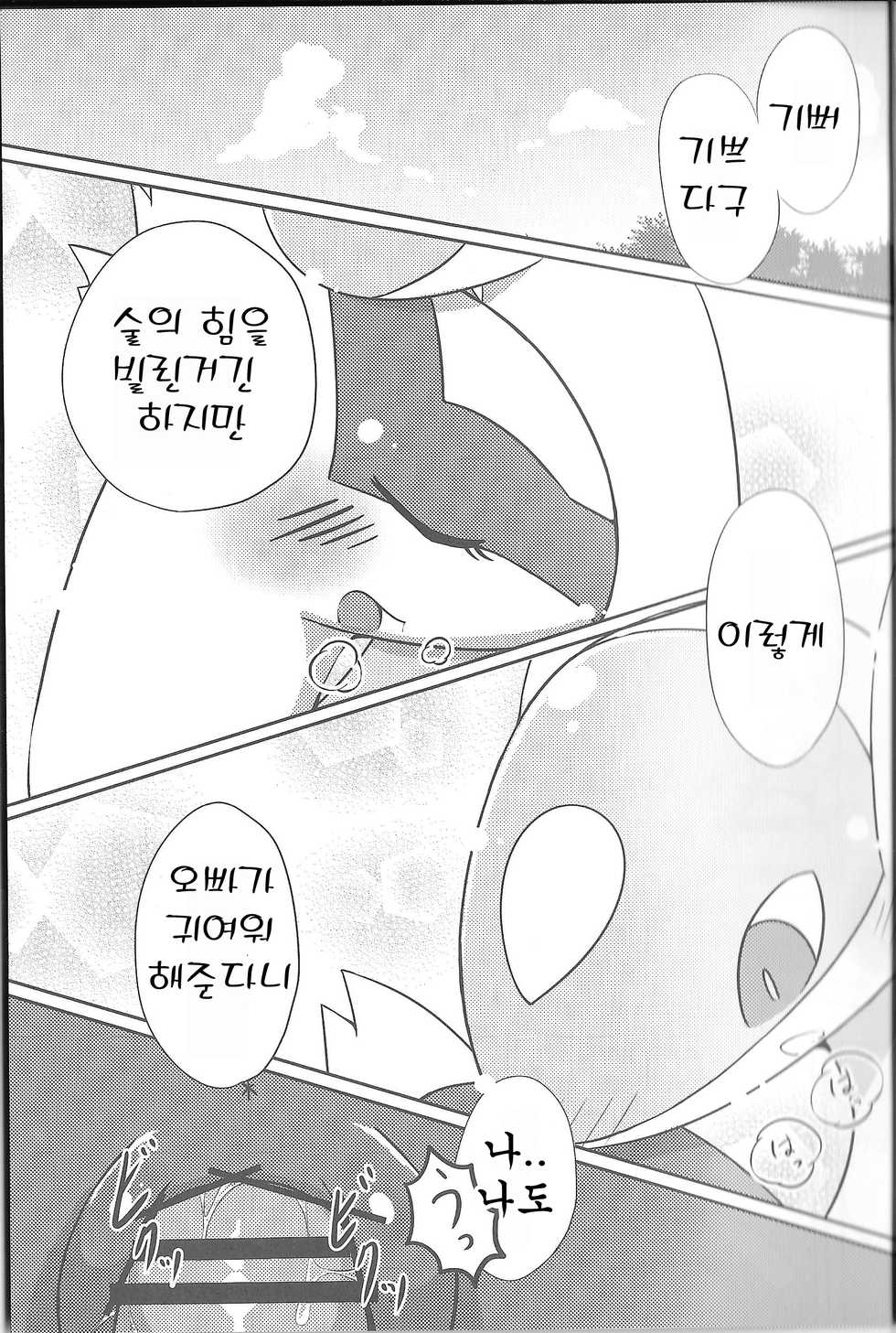 (C87) [Kajigurumi (Kajiura)] Fushigina Okurimono | 이상한 선물 (Pokémon) [Korean] [호접몽] - Page 18