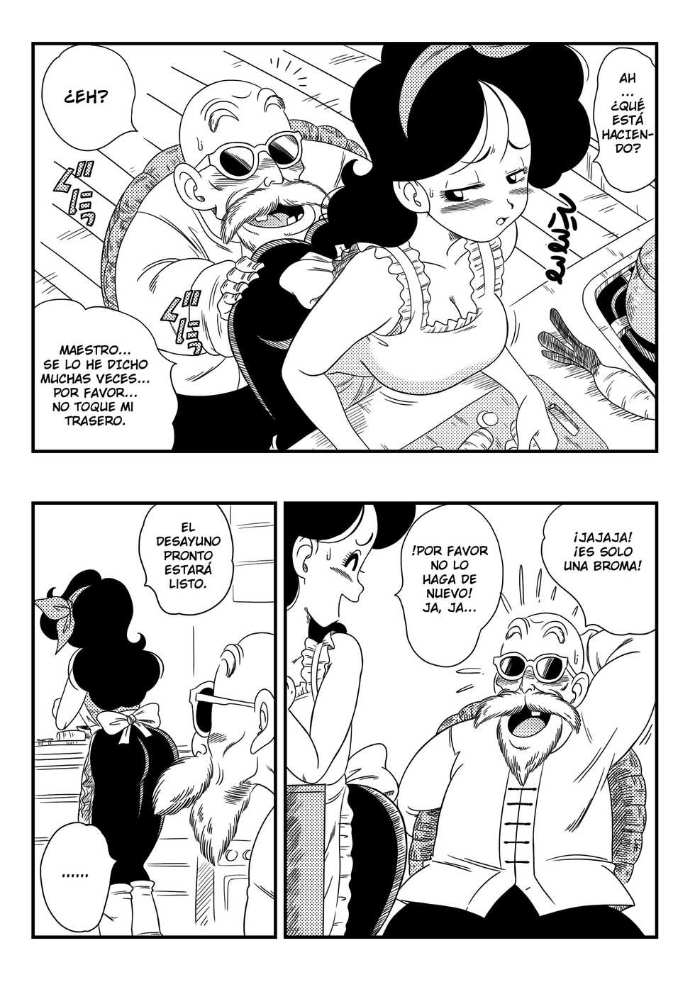 [Yamamoto] Hard na Oshigoto! | ¡Es un duro trabajo! (Dragon Ball) [Spanish] - Page 4