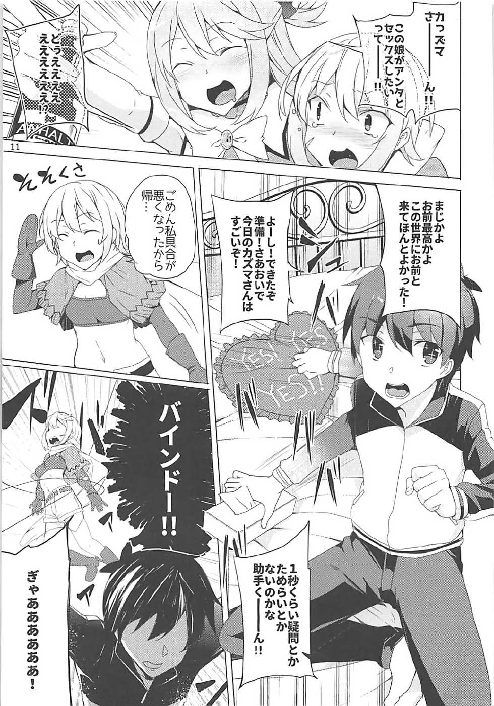 (C93) [Waffle Doumeiken (Tanaka Decilitre)] Kono Subarashii Megami-tachi to 3P o! (Kono Subarashii Sekai ni Syukufuku o!) - Page 8