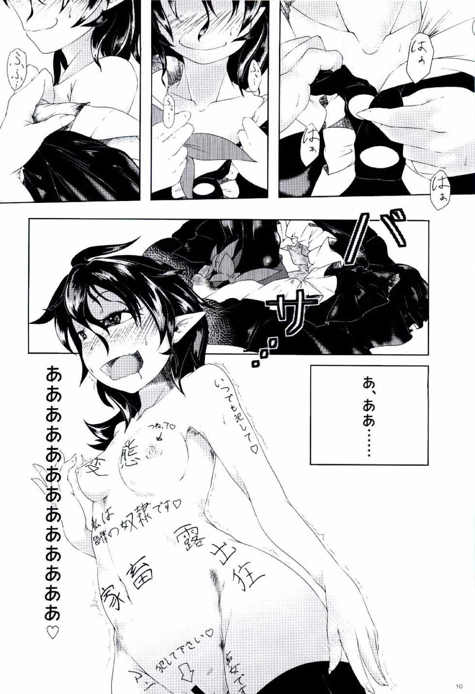 (C90) [Rodonatei (Tinbar)] Nue-chan wa miraretai (Touhou Project) - Page 11