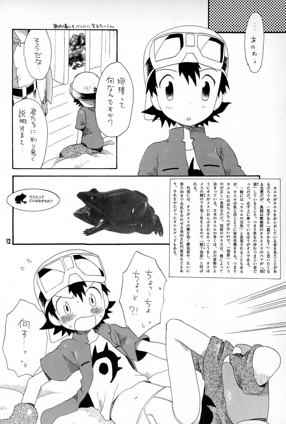 (LOVEx2 Monket!) [KuruGuru DNA (Hoshiai Hilo)] Tennen Douhou Kyuuden Enkinhou No Sho (Digimon Frontier) - Page 11